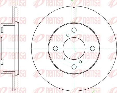 Kawe 61104 10 - Тормозной диск autospares.lv