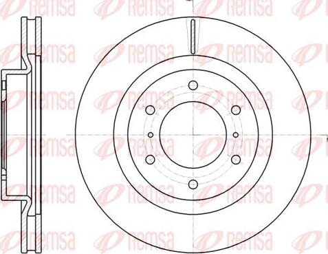 Kawe 61100 10 - Тормозной диск autospares.lv