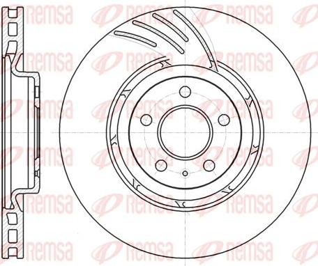 Kawe 61111 10 - Тормозной диск autospares.lv