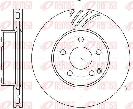 Kawe 61184 10 - Тормозной диск autospares.lv