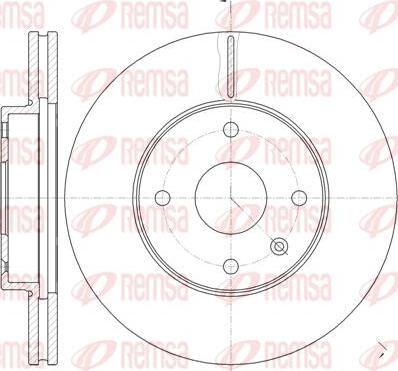 Kawe 61181 10 - Тормозной диск autospares.lv