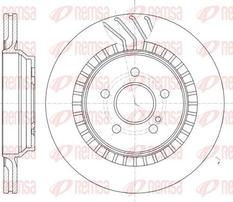 Kawe 61187 10 - Тормозной диск autospares.lv