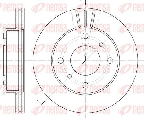 Kawe 6113 10 - Тормозной диск autospares.lv