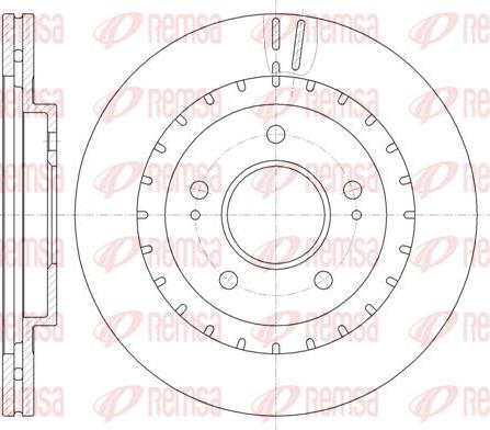 Kawe 61137 10 - Тормозной диск autospares.lv