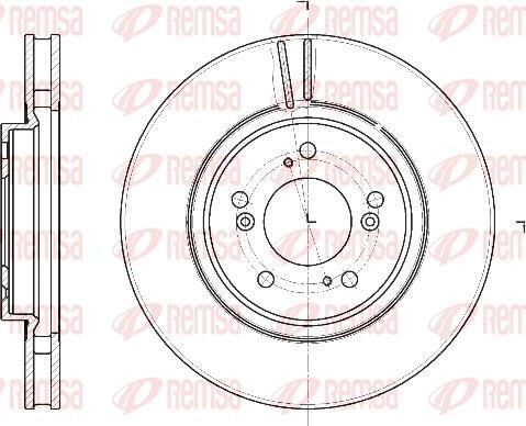 Kawe 61129 10 - Тормозной диск autospares.lv