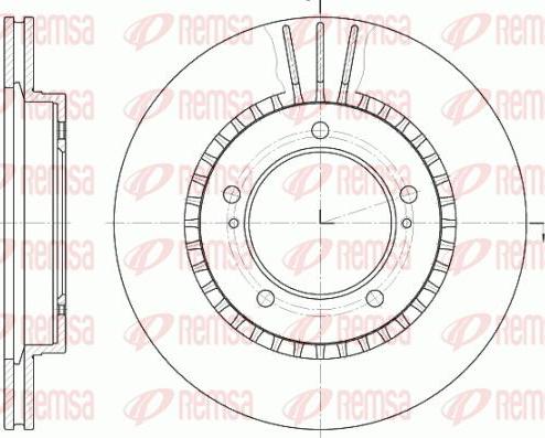 Kawe 61125 10 - Тормозной диск autospares.lv