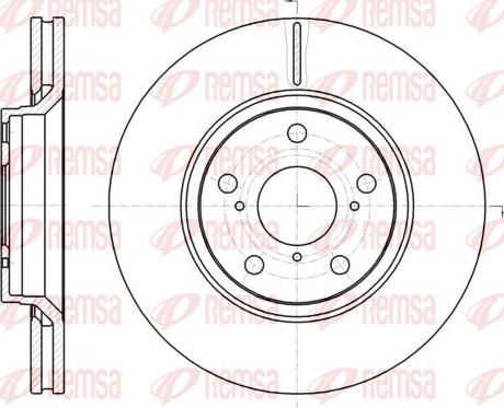 Kawe 61121 10 - Тормозной диск autospares.lv