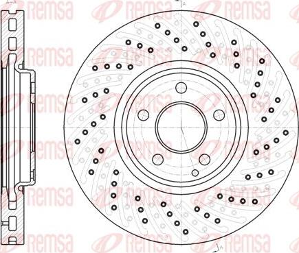 Kawe 61123 10 - Тормозной диск autospares.lv