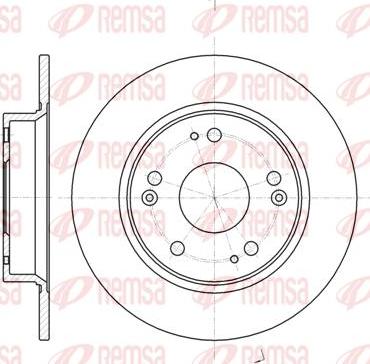 Kawe 61175 00 - Тормозной диск autospares.lv