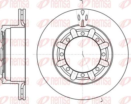 Kawe 61170 10 - Тормозной диск autospares.lv