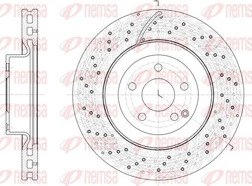 Kawe 61847 10 - Тормозной диск autospares.lv