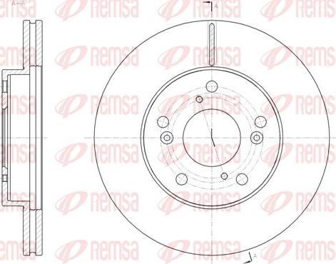 Kawe 61855 10 - Тормозной диск autospares.lv