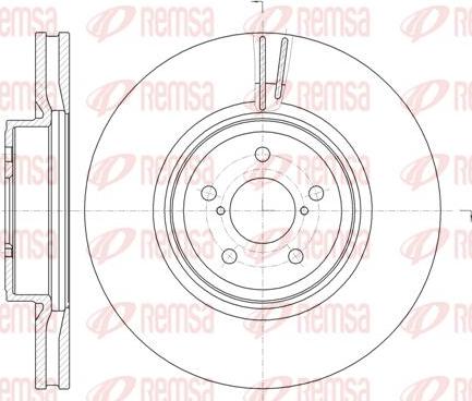 Kawe 61856 10 - Тормозной диск autospares.lv