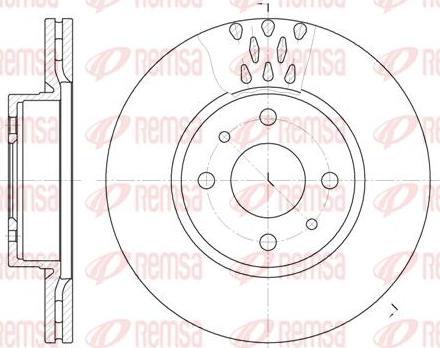 Kawe 6186 10 - Тормозной диск autospares.lv