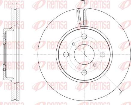 Kawe 61809 10 - Тормозной диск autospares.lv