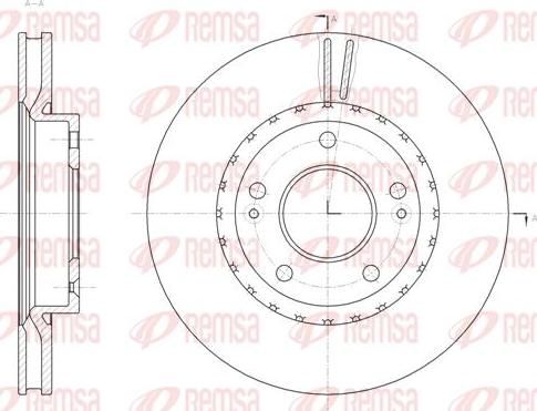 Kawe 61801 10 - Тормозной диск autospares.lv