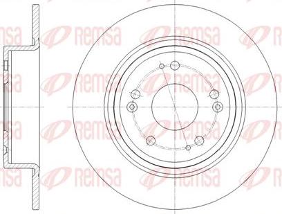 Kawe 61811 00 - Тормозной диск autospares.lv