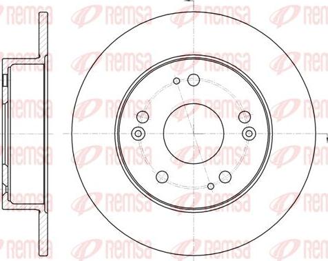 Kawe 61831 00 - Тормозной диск autospares.lv