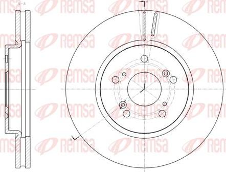 Kawe 61825 10 - Тормозной диск autospares.lv