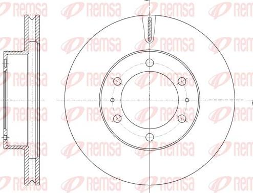 Kawe 61875 10 - Тормозной диск autospares.lv