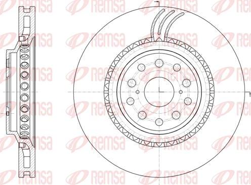 Kawe 61878 10 - Тормозной диск autospares.lv