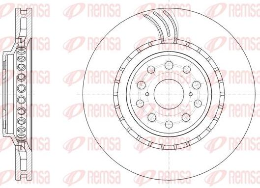 Kawe 61877 10 - Тормозной диск autospares.lv