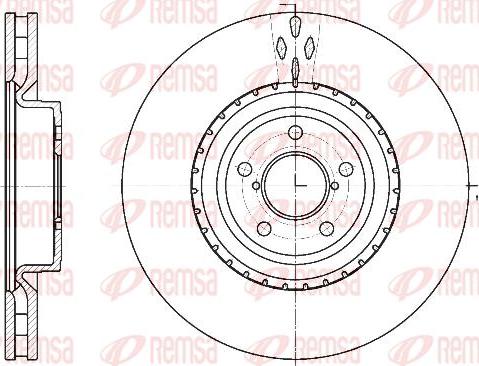 Kawe 61341 10 - Тормозной диск autospares.lv