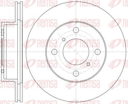 Kawe 61353 10 - Тормозной диск autospares.lv