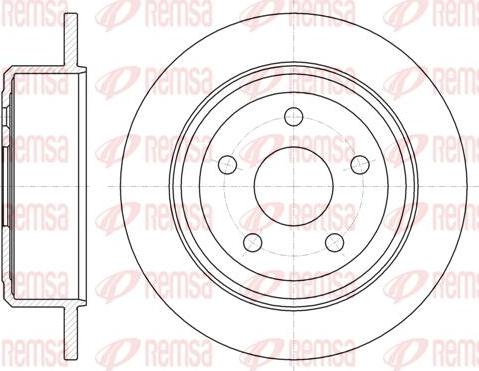 Kawe 61368 00 - Тормозной диск autospares.lv