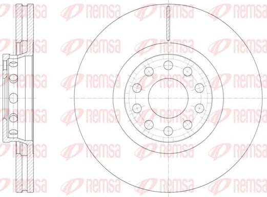 Kawe 61362 10 - Тормозной диск autospares.lv