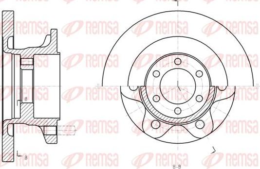 Kawe 61308 00 - Тормозной диск autospares.lv