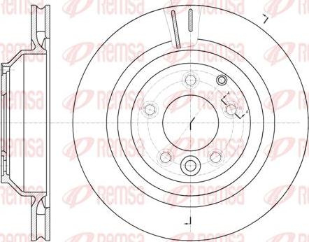 Kawe 61302 10 - Тормозной диск autospares.lv