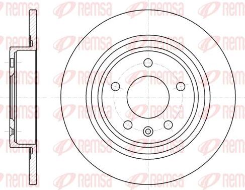 Kawe 61315 00 - Тормозной диск autospares.lv