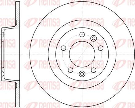 Kawe 61312 00 - Тормозной диск autospares.lv