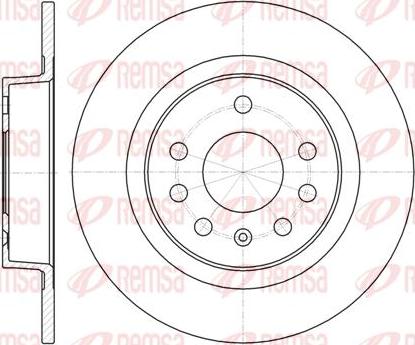 Kawe 61317 00 - Тормозной диск autospares.lv