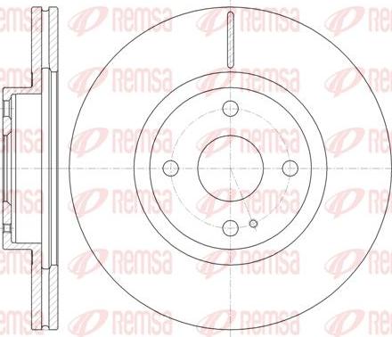 Kawe 61380 10 - Тормозной диск autospares.lv