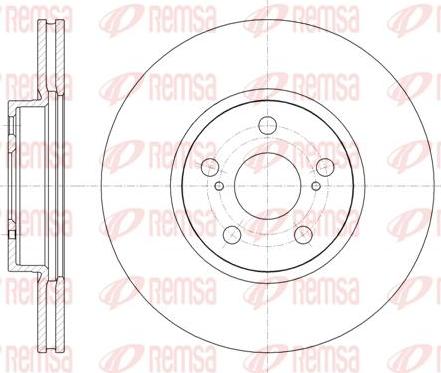 Kawe 61330 10 - Тормозной диск autospares.lv