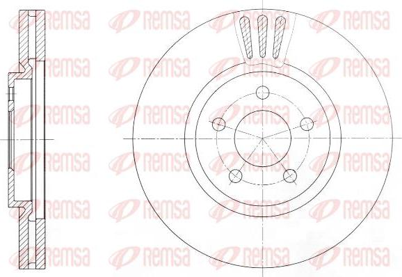 Kawe 61370 10 - Тормозной диск autospares.lv