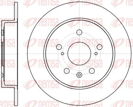 Kawe 61372 00 - Тормозной диск autospares.lv