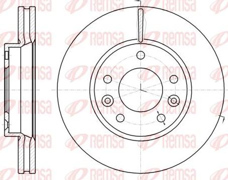 Kawe 61294 10 - Тормозной диск autospares.lv