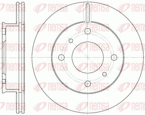 Kawe 61241 10 - Тормозной диск autospares.lv