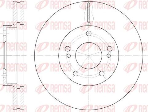 Kawe 61242 10 - Тормозной диск autospares.lv