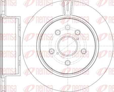 Kawe 61255 10 - Тормозной диск autospares.lv