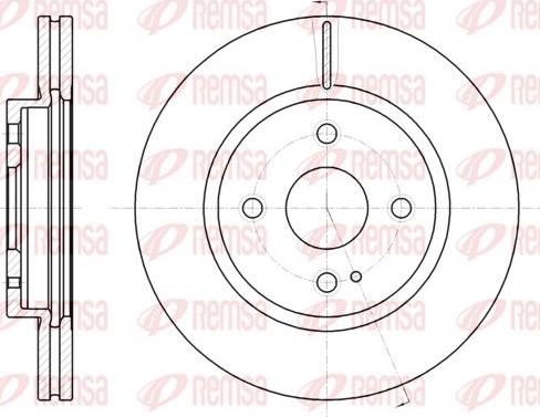 Kawe 61266 10 - Тормозной диск autospares.lv