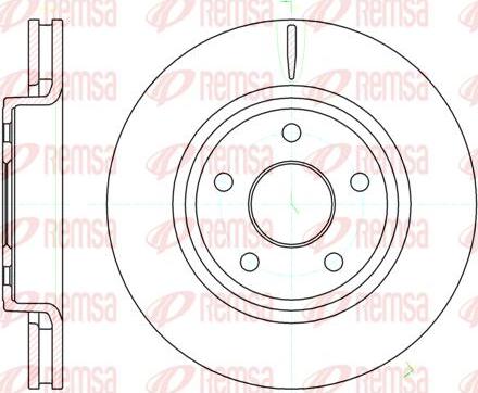 Kawe 61210 10 - Тормозной диск autospares.lv