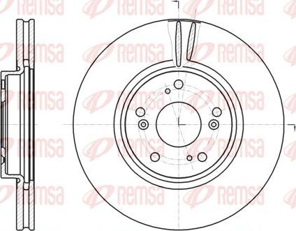 Kawe 61218 10 - Тормозной диск autospares.lv