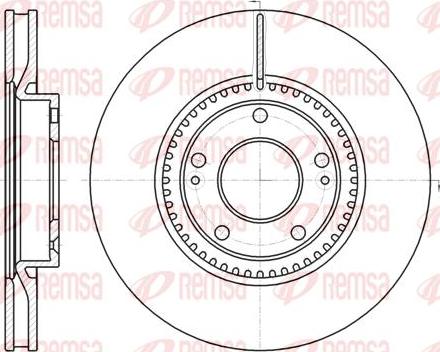 Kawe 61217 10 - Тормозной диск autospares.lv