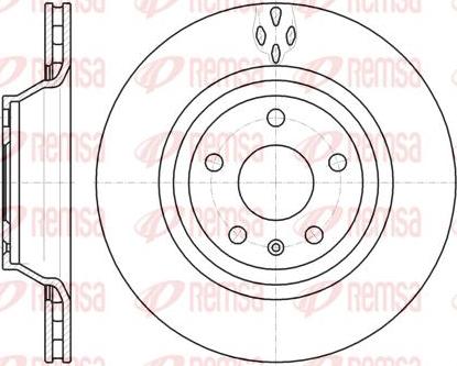 Kawe 61281 10 - Тормозной диск autospares.lv