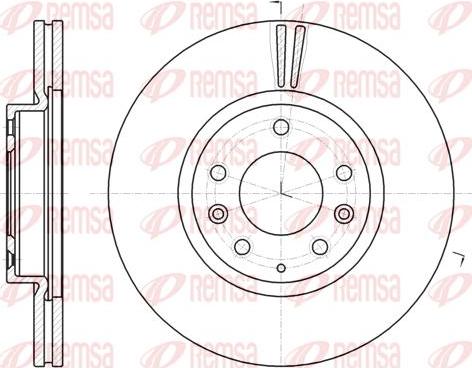 Kawe 61235 10 - Тормозной диск autospares.lv