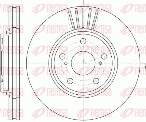 Kawe 61228 10 - Тормозной диск autospares.lv